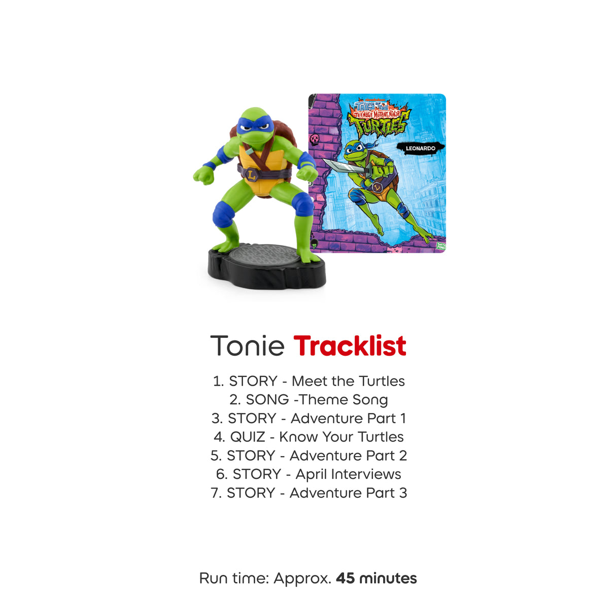 Tonies Audio Character - Tales of TMNT: Leonardo Audio Classic Tonie Character