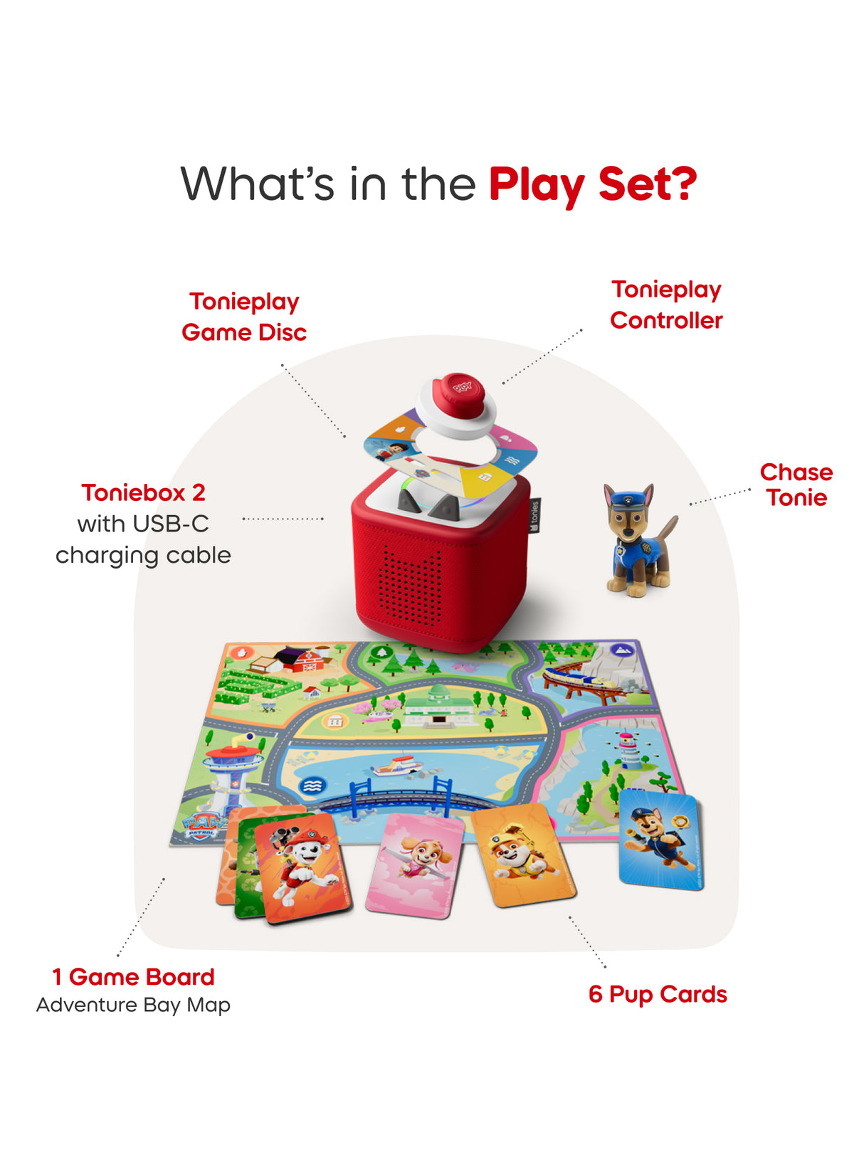 Toniebox 2 Moon Grey Play Set Paw Patrol Chase UK