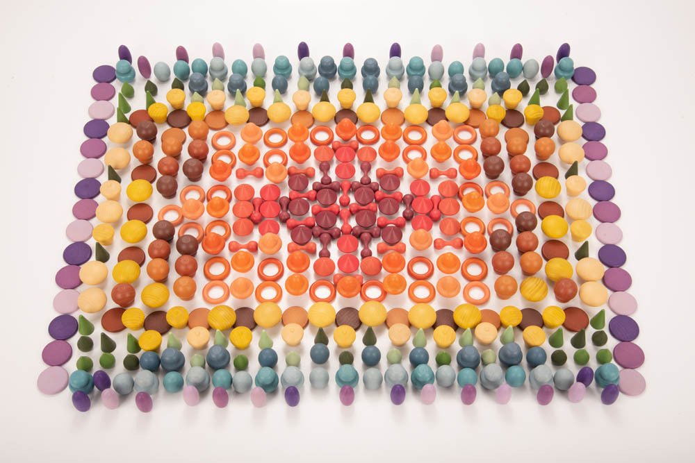 Wooden Treasures Super Set + Wooden Sorting Tray (14-Way) (Direct Shipping) - Little Whispers