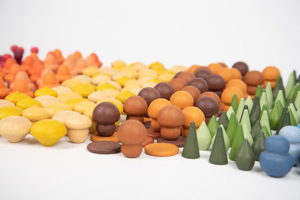 Wooden Treasures Super Set + Wooden Sorting Tray (14-Way) (Direct Shipping) - Little Whispers