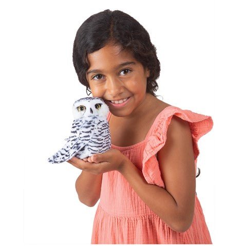 Folkmanis Small Snowy Owl Plush Hand Puppet - Little Whispers