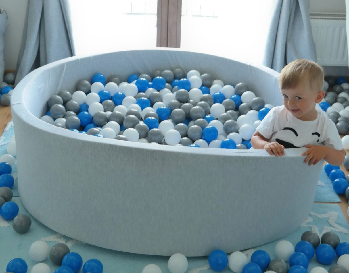 Velinda Large Round Grey Ball pit + 600 Balls (Direct Shipping Item - UK Only) - Little Whispers