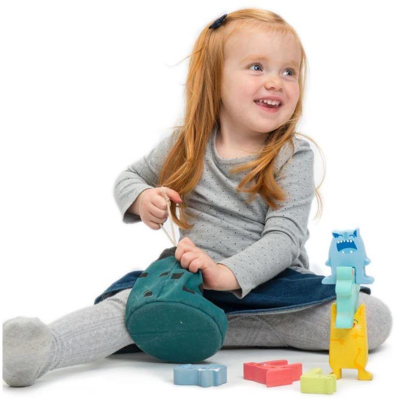 Monster Stacker and Cloth Book Activity Story Sack - Little Whispers