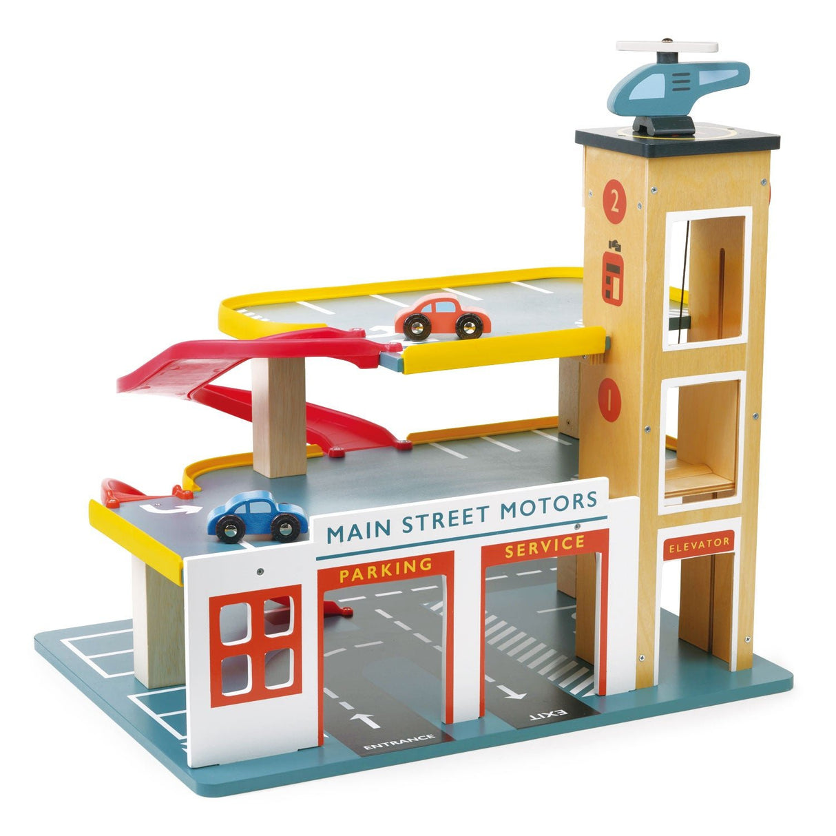 Tenderleaf Toys Mentari Multi - Level Garage with Lift (Direct Shipping) - Little Whispers