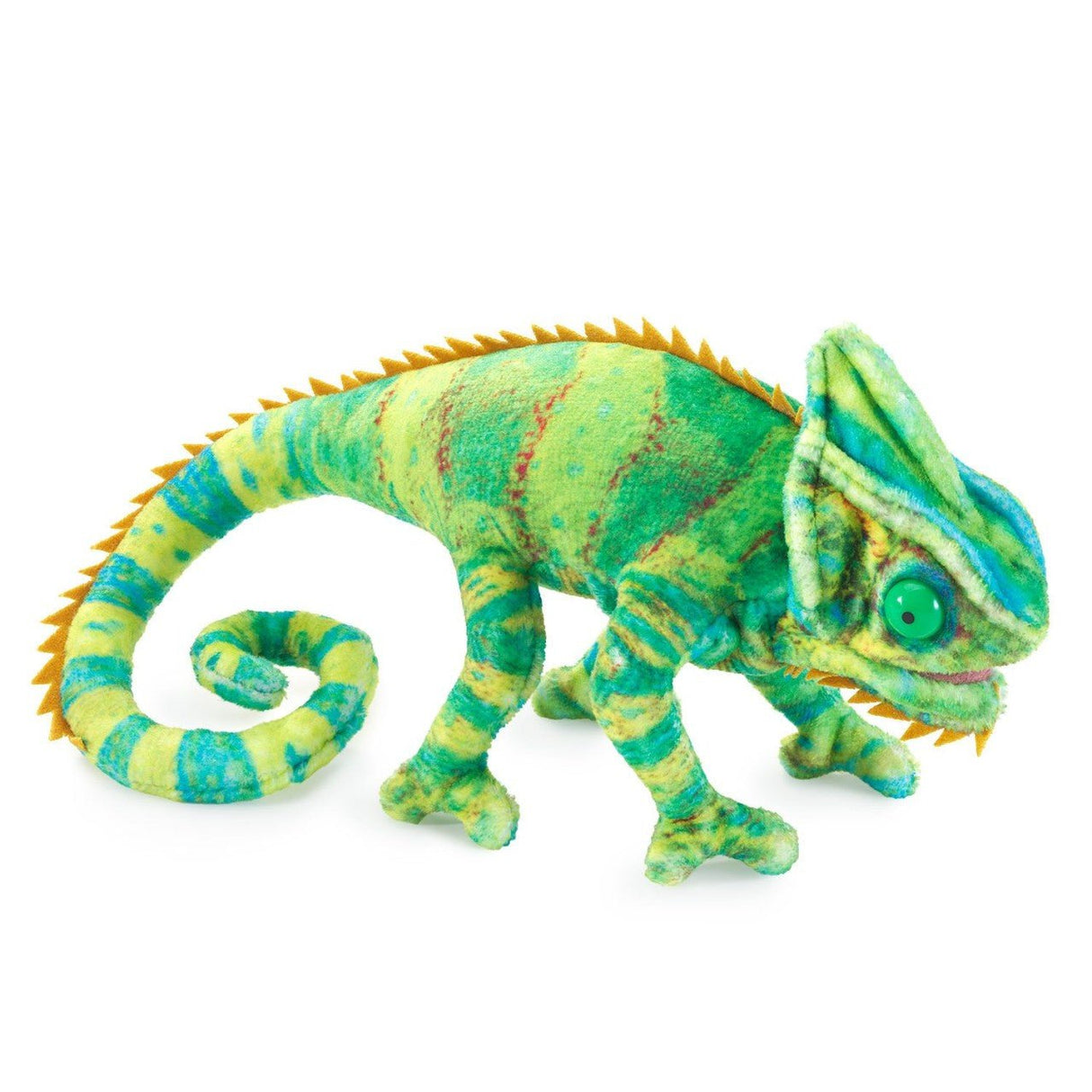 Folkmanis Mini Chameleon Finger Puppet (Pre - Order - in Approx Middle August) - Little Whispers