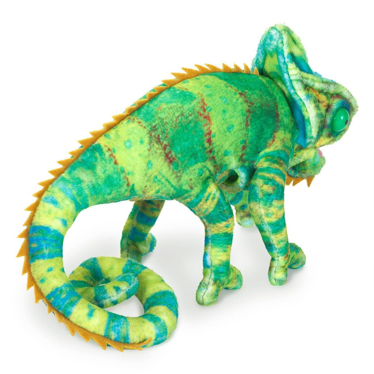 Folkmanis Mini Chameleon Finger Puppet (Pre - Order - in Approx Middle August) - Little Whispers