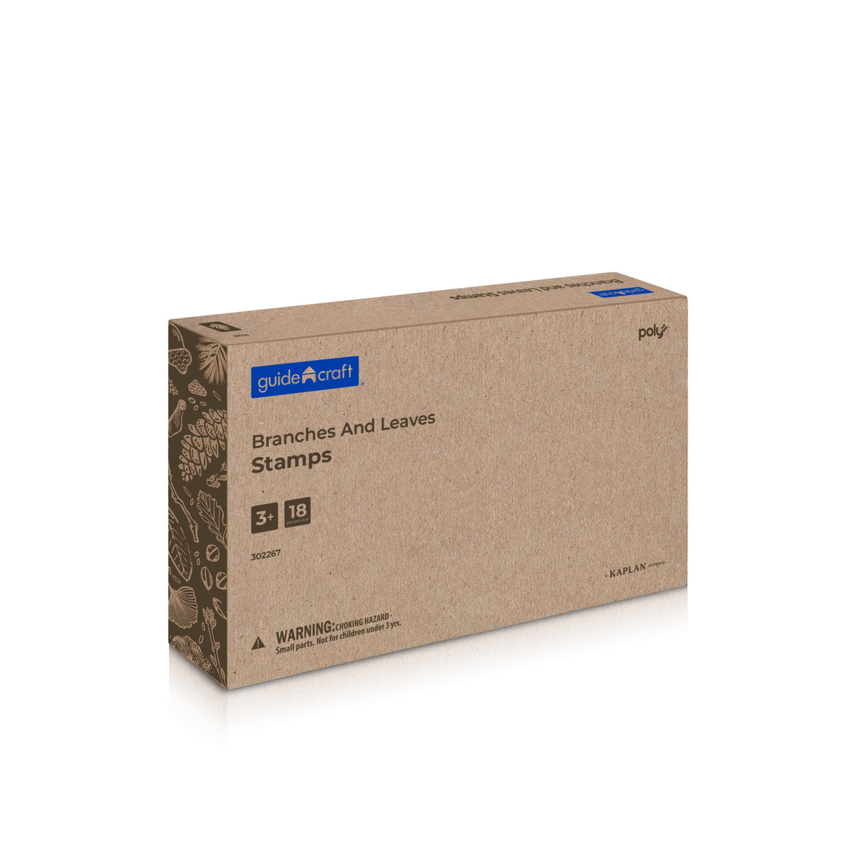 Guidecraft Branches & Leaves Stamps 18 pc set