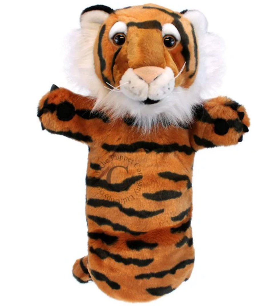 The Tiger Who Came to Tea Story Sack with Hand and Finger Puppet - Little Whispers