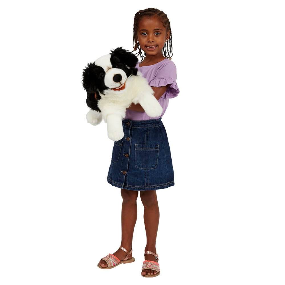 Puppet Company Border Collie Playful Puppy Puppet - Little Whispers