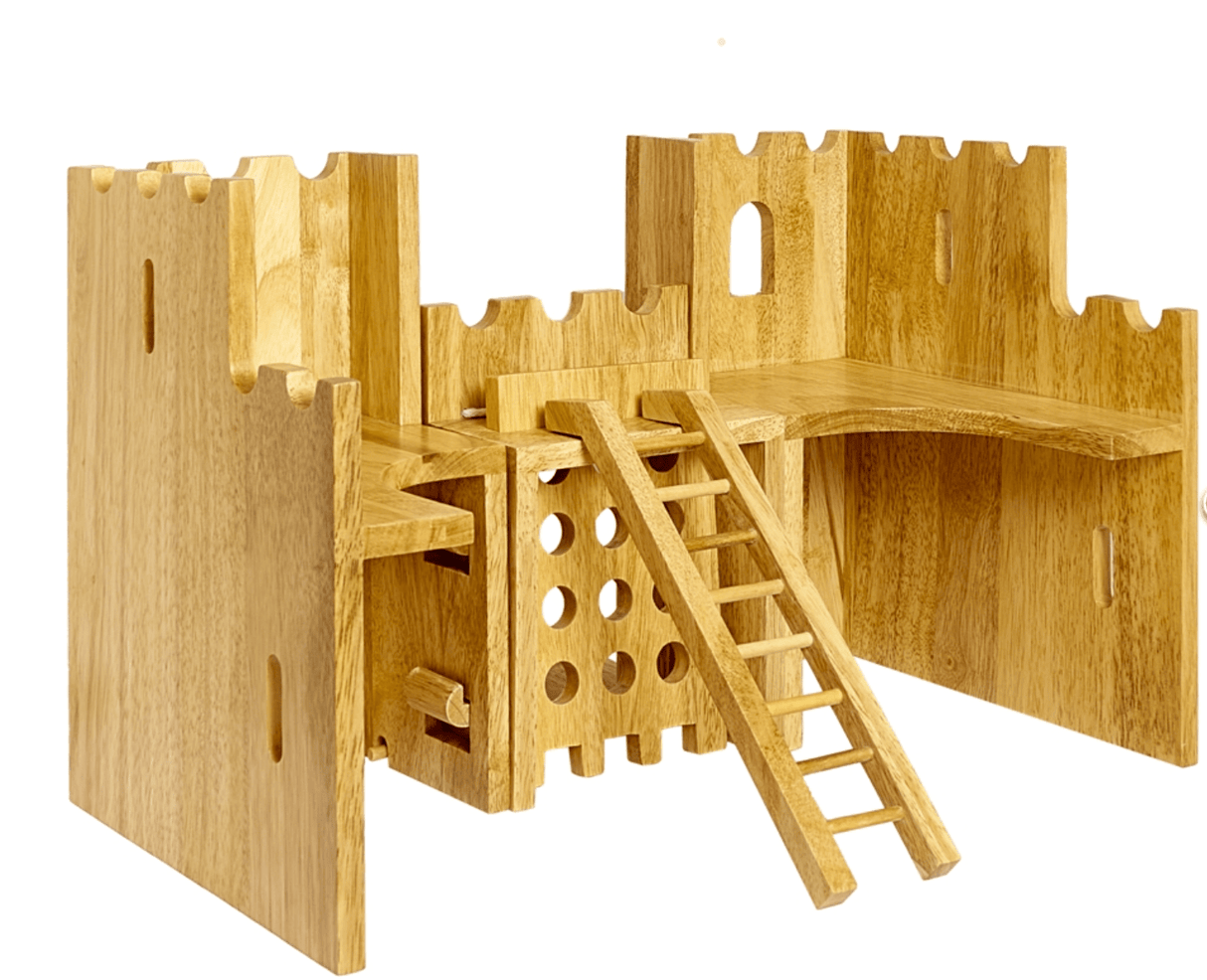 Lanka Kade Wooden Toy Fairytale Castle playscene with 12 characters (Direct Shipping) - Little Whispers