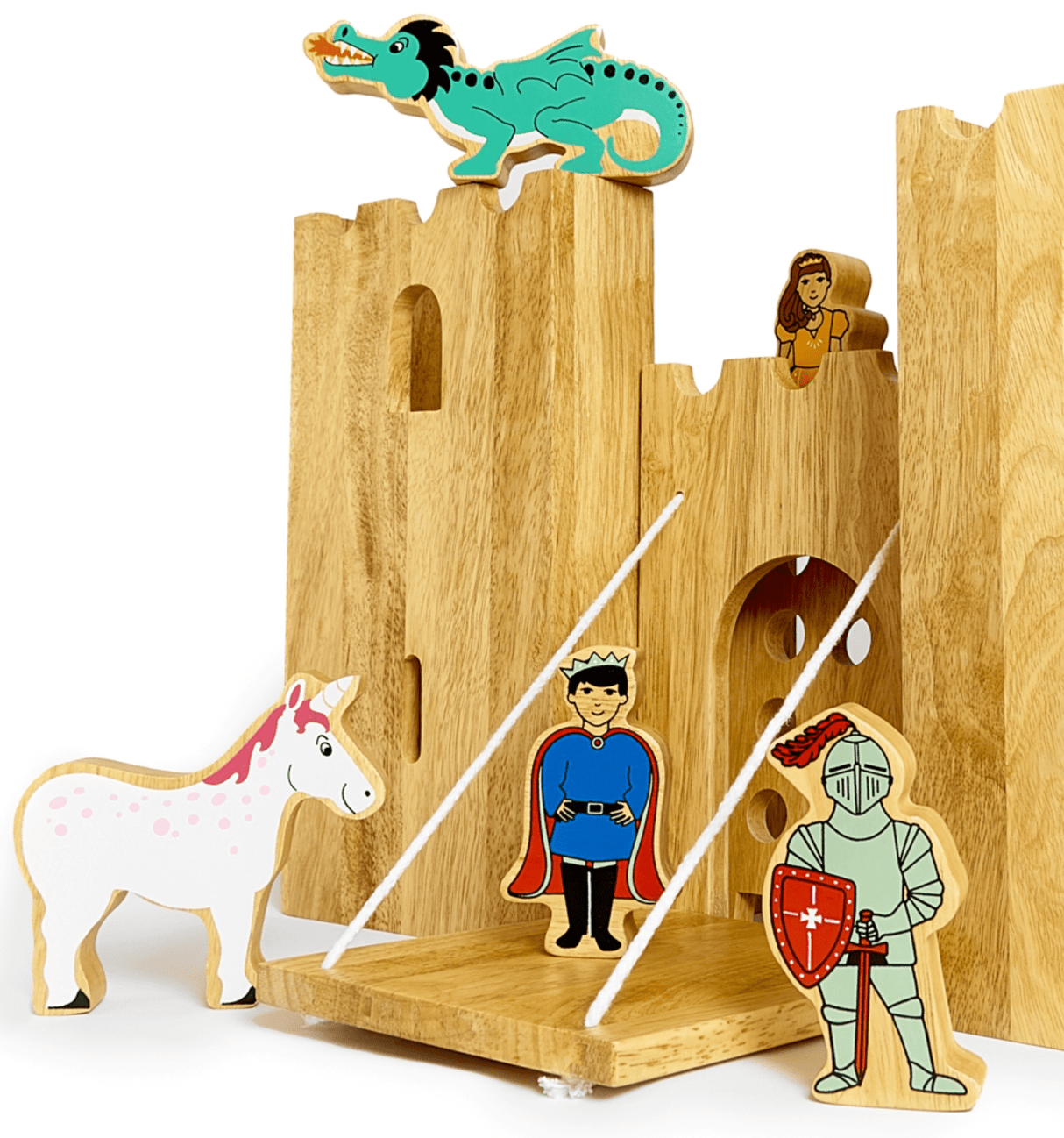 Lanka Kade Wooden Toy Fairytale Castle playscene with 12 characters (Direct Shipping) - Little Whispers