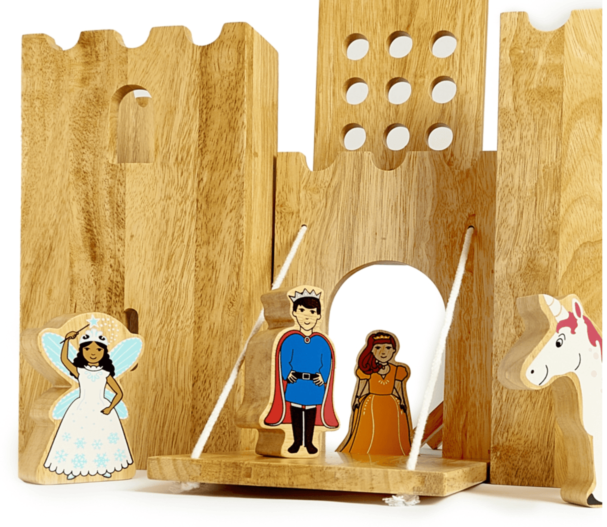 Lanka Kade Wooden Toy Fairytale Castle playscene with 12 characters (Direct Shipping) - Little Whispers