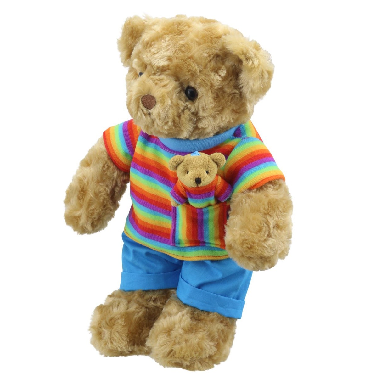 Wilberry Rainbow Bear with Baby Bear - Little Whispers