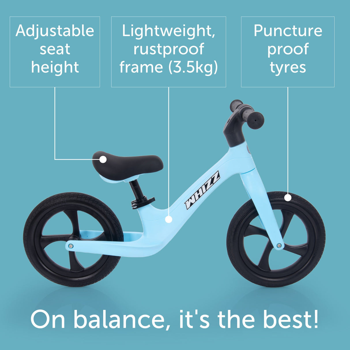 Whizz Balance Bike - Blue Bike (Direct Shipping) - Little Whispers