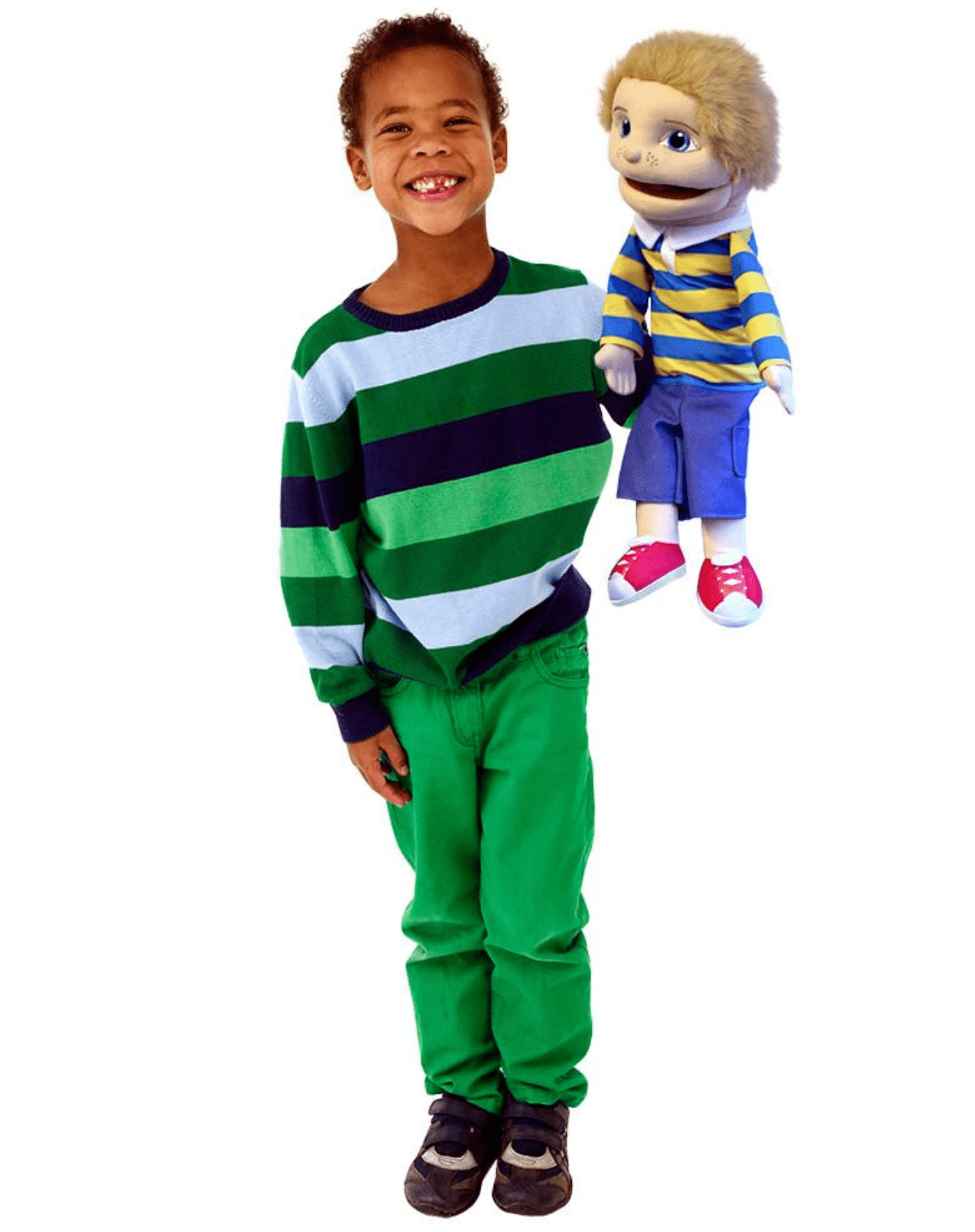 Puppet company People Puppet Buddies: Girl (Red/Yellow Outfit) - Little Whispers