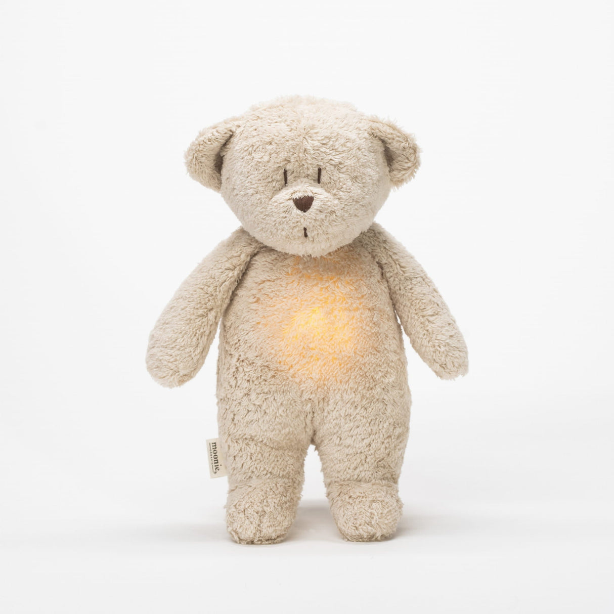 Moonie 2.0 Sand Nature Bear - The Organic Hummy Bear with Lamp - Little Whispers