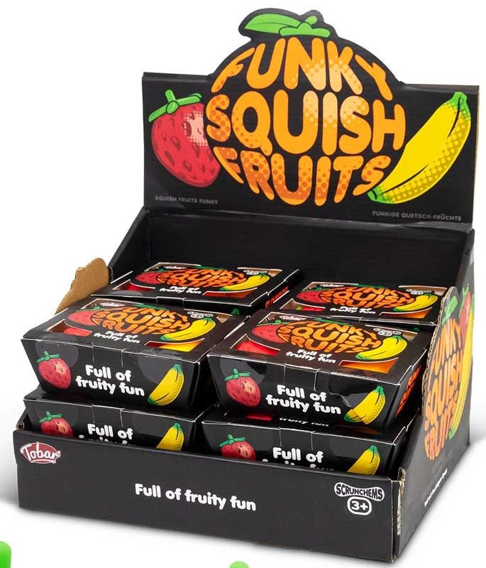 Funky Squishy Sensory Fruit Shaped Squishy Fidgit Toys - Little Whispers