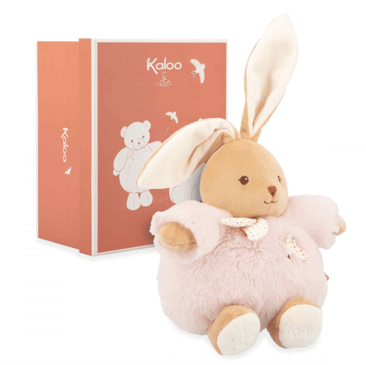 Kaloo Pink Chubby Rabbit Plush Toy - 17 cm - Little Whispers