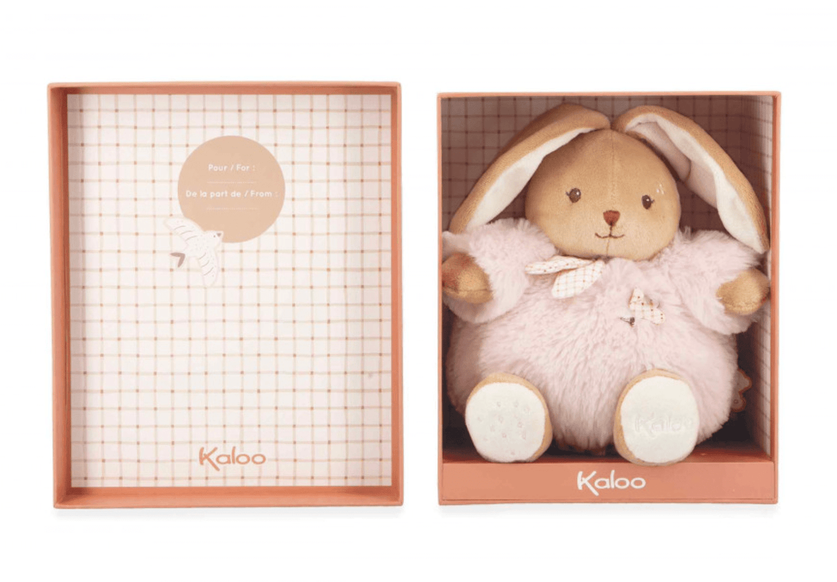 Kaloo Pink Chubby Rabbit Plush Toy - 17 cm - Little Whispers