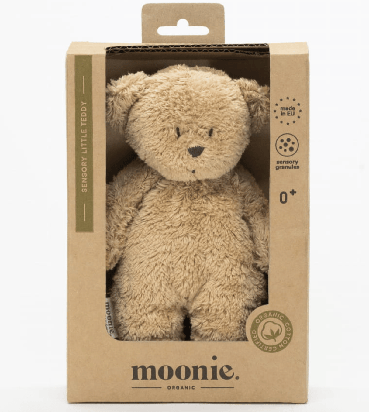 Moonie Cappuccino Sensory Little Teddy - Little Whispers