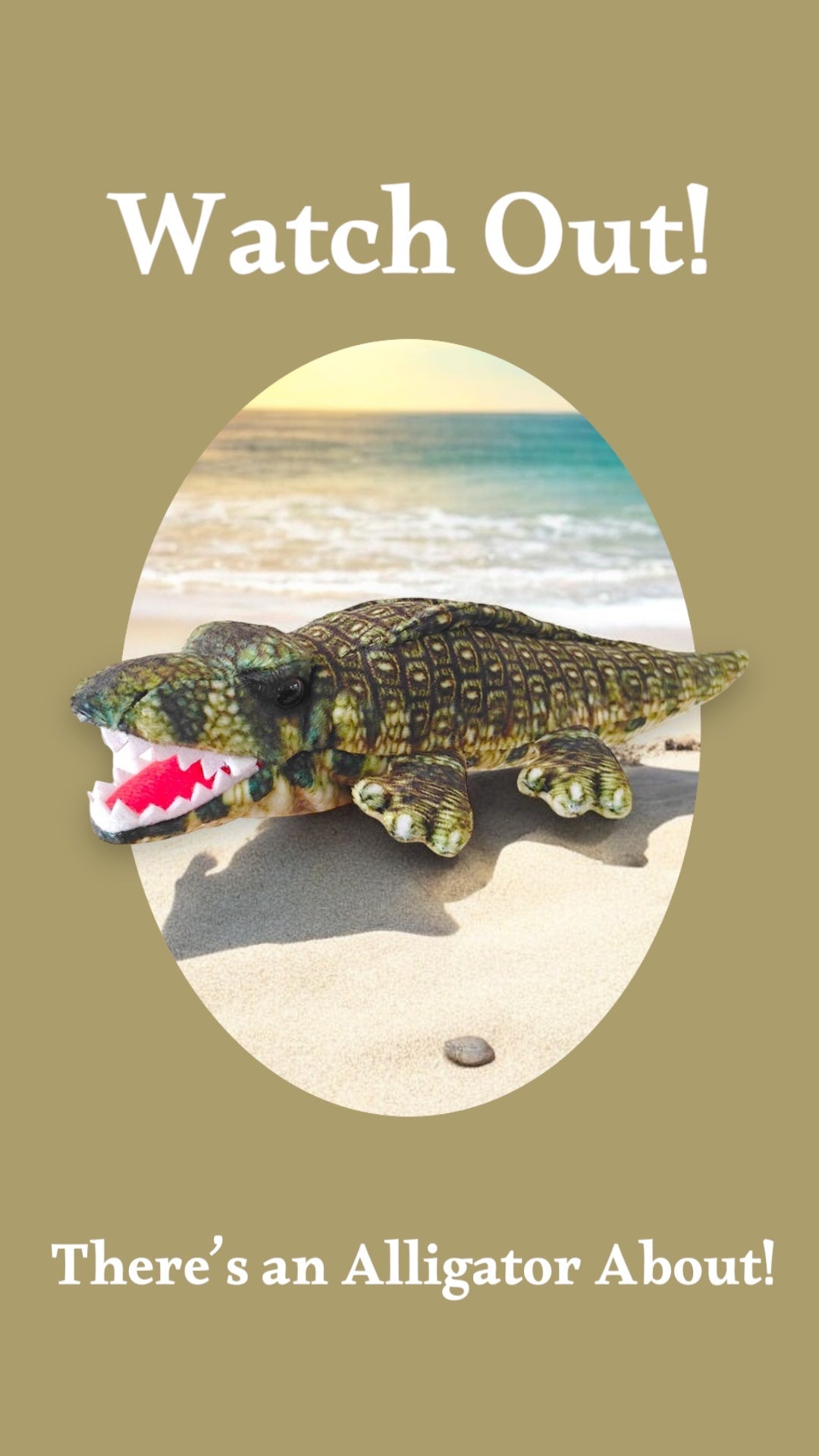 PRE - ORDER: Little Creatures – Alligator Finger Puppet - Little Whispers