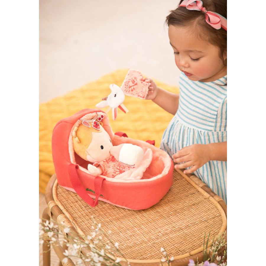 Lilliputiens Baby Lena Doll and Carry Cot 83133 - Little Whispers