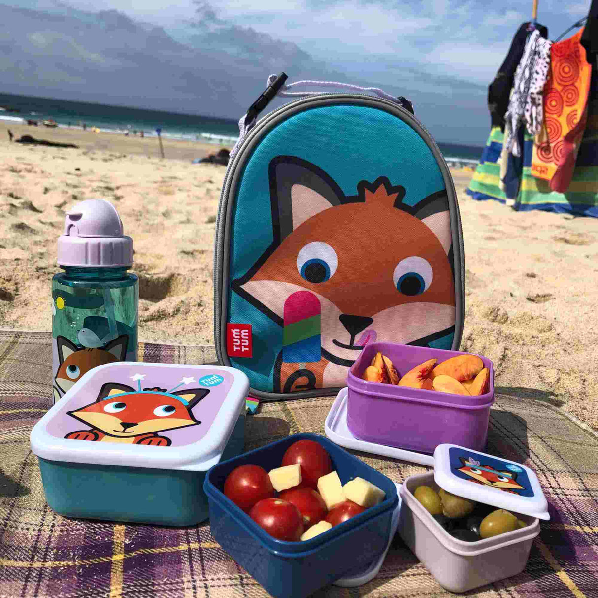 Felicity Fox Insulated Lunch Bag, Bottle and Snack Pot Bundle - Little Whispers