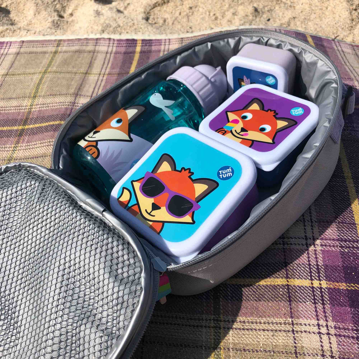 Felicity Fox Insulated Lunch Bag, Bottle and Snack Pot Bundle - Little Whispers