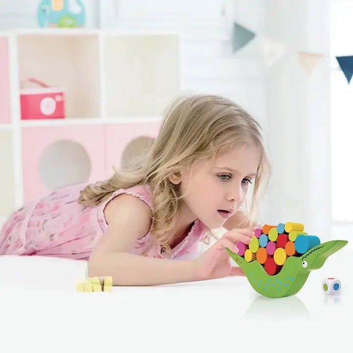 Classic World - Wooden Crocodile Balancing Game - Little Whispers