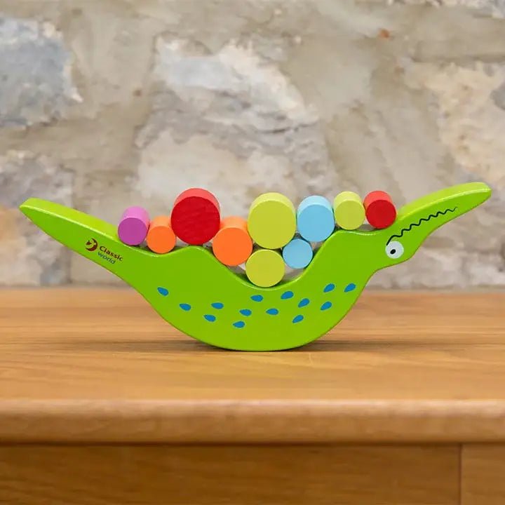 Classic World - Wooden Crocodile Balancing Game - Little Whispers