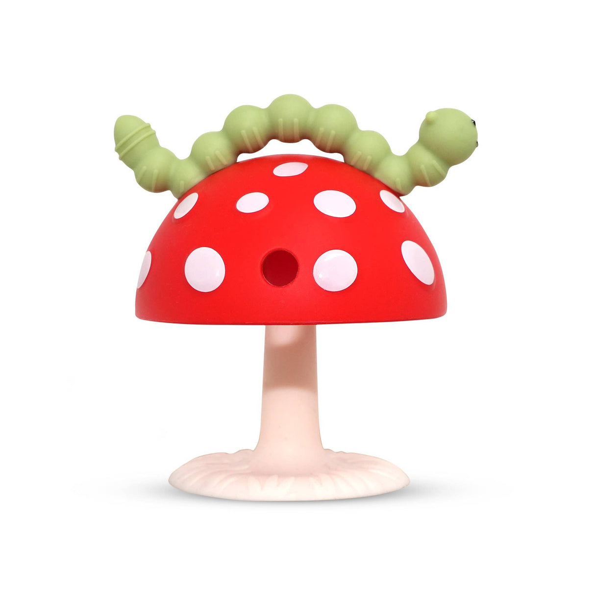 CHOMPY MUSHROOM GRIP TEETHER - RED/GREEN - Little Whispers