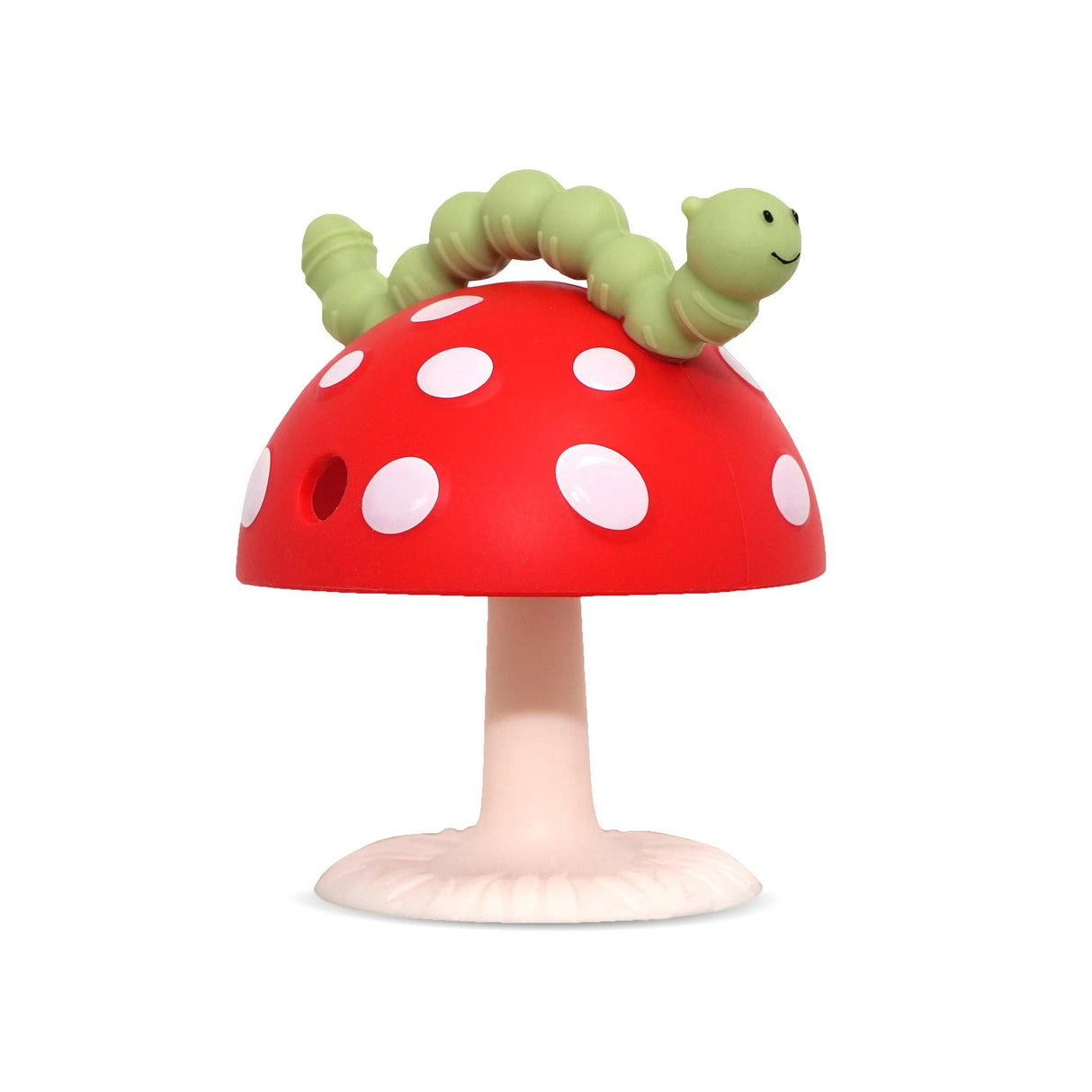 CHOMPY MUSHROOM GRIP TEETHER - RED/GREEN - Little Whispers
