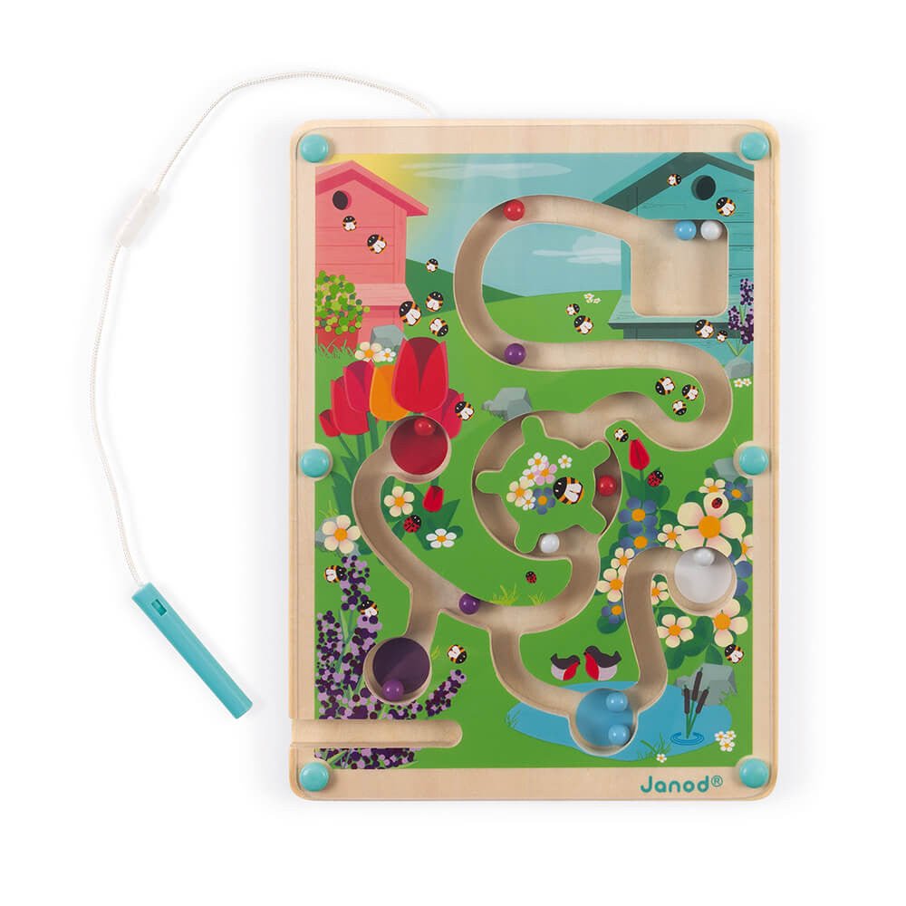 Janod Wooden Magnetic Beehive Maze - Little Whispers