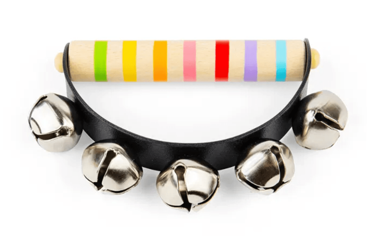 Bigjigs Wooden Rainbow Handbell - Little Whispers
