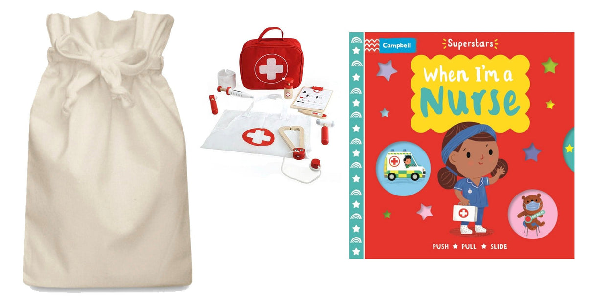 When I'm a Nurse Story Sack with Medical Bag - Little Whispers