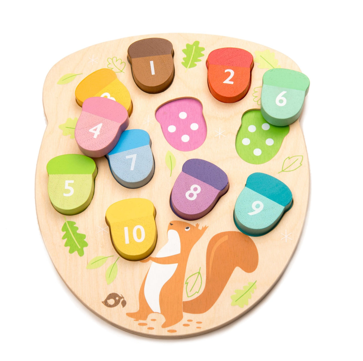 Tenderleaf Toys Wooden Counting Toy - How Many Acorns - Little Whispers