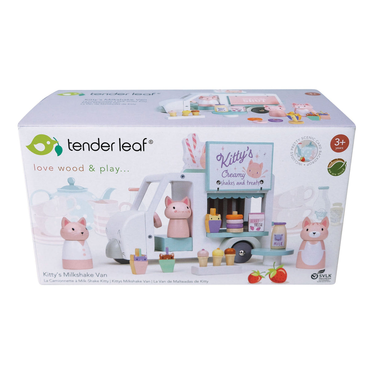 Tender Leaf Merrywood Tales Kitty's Milkshake Van (Direct Shipping UK Only) - Little Whispers