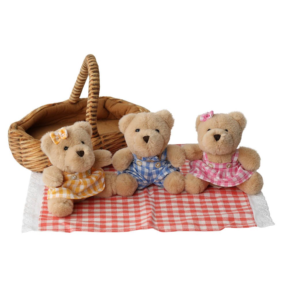 Wilberry Teddy Bears Picnic Bears x 3 - Little Whispers