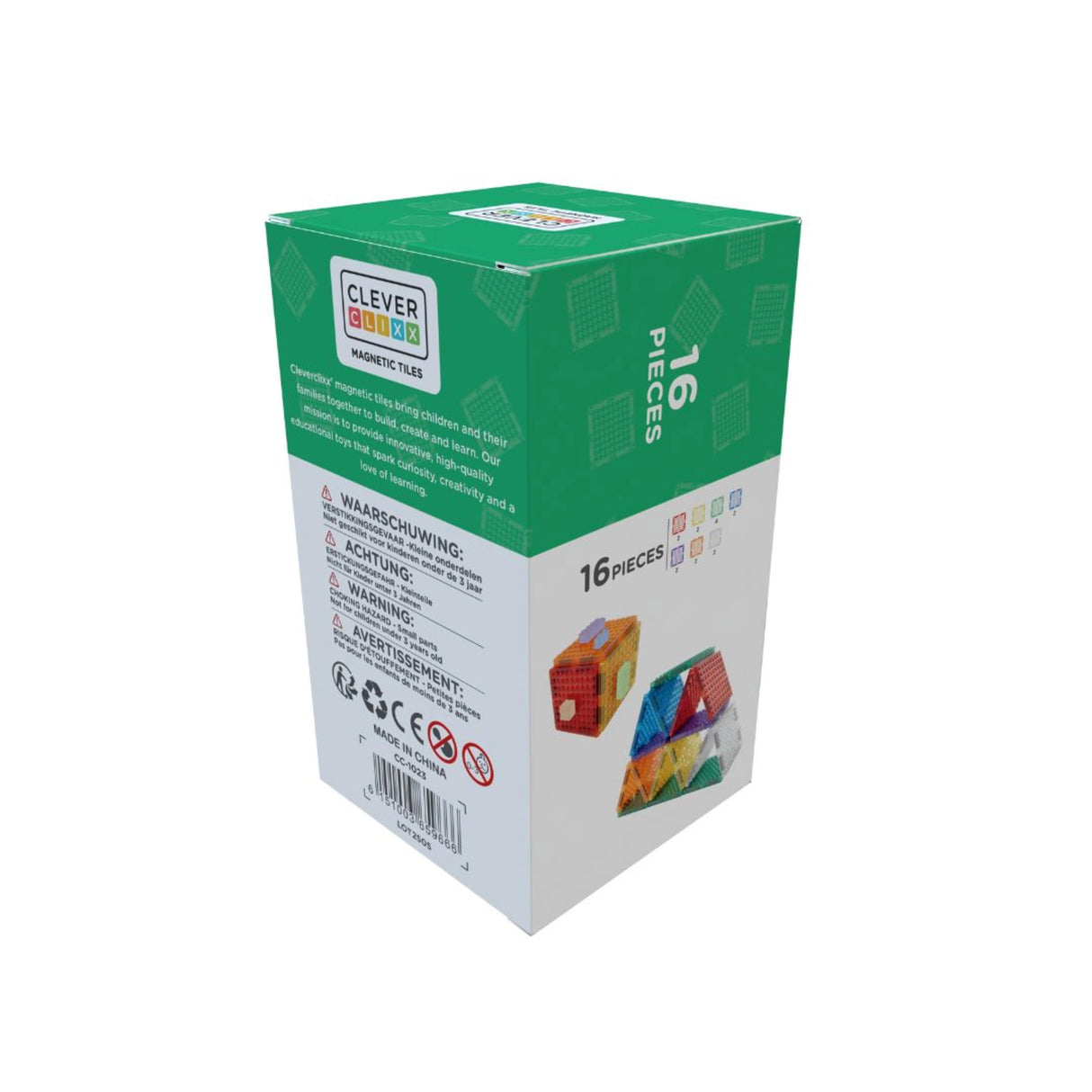 CleverClixx Brick Tiles Pack Intense 16 pieces