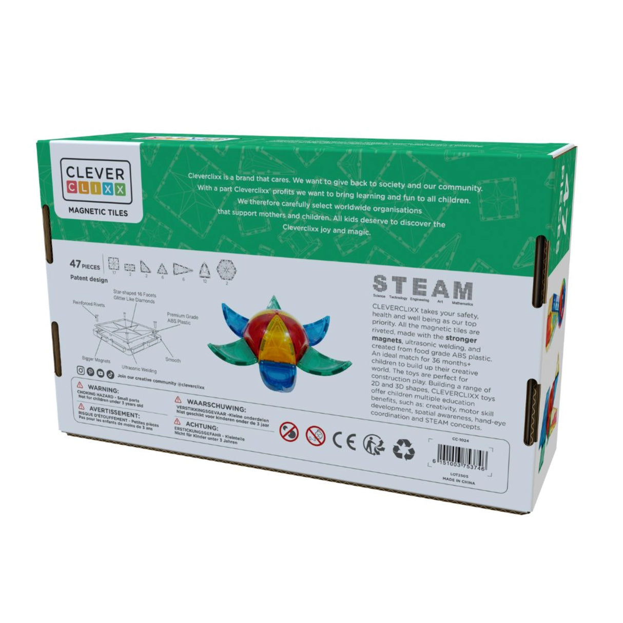 CleverClixx Curved Dome Pack Intense 47 pieces