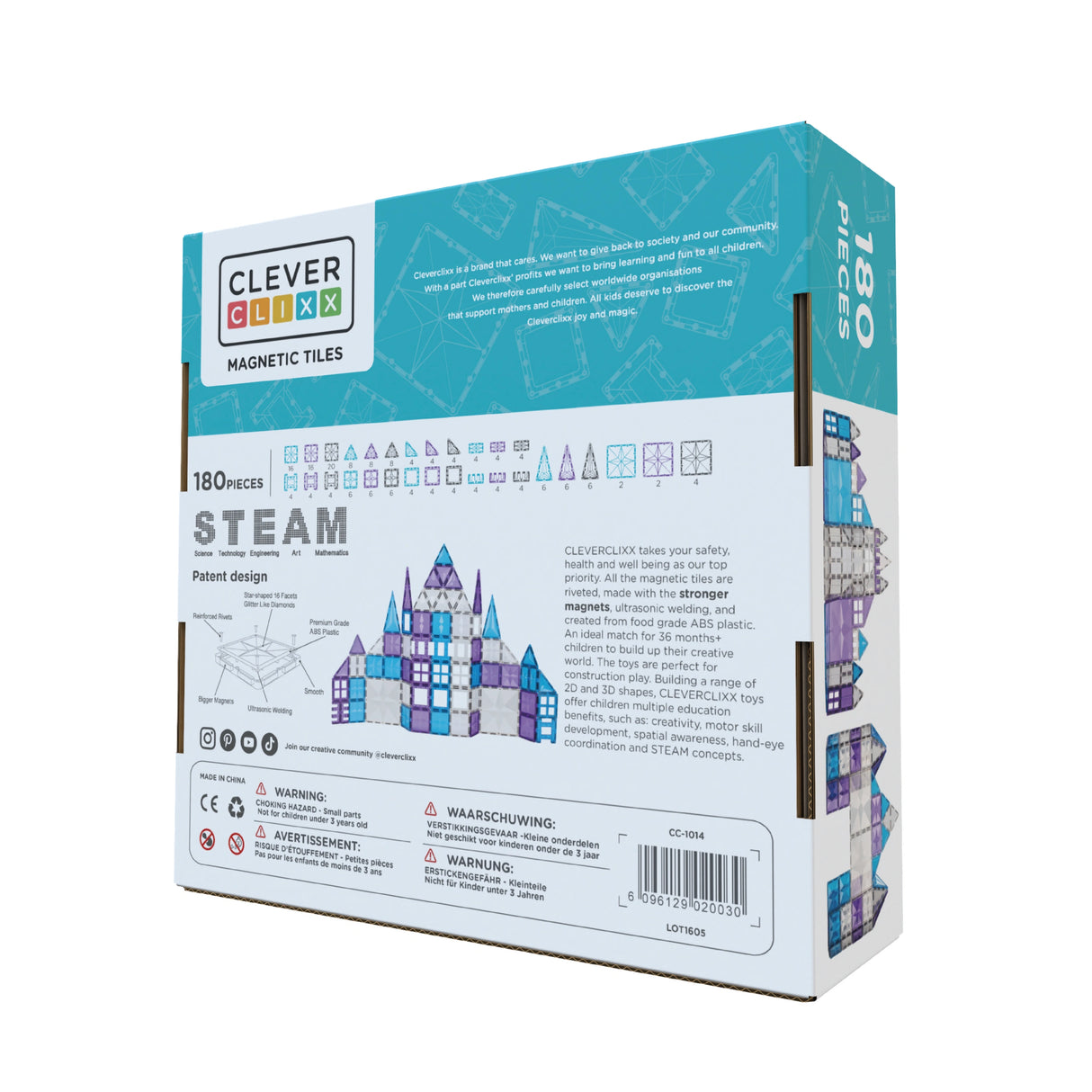 CleverClixx Mega Ice Crystal Pack 180 Pieces