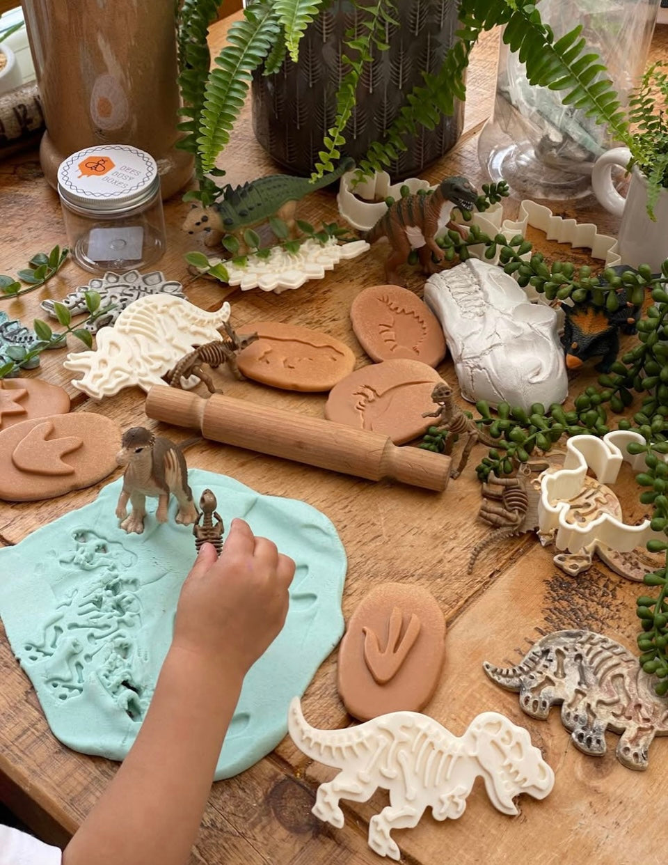 Yellow Door Dinosaur Footprint Stones