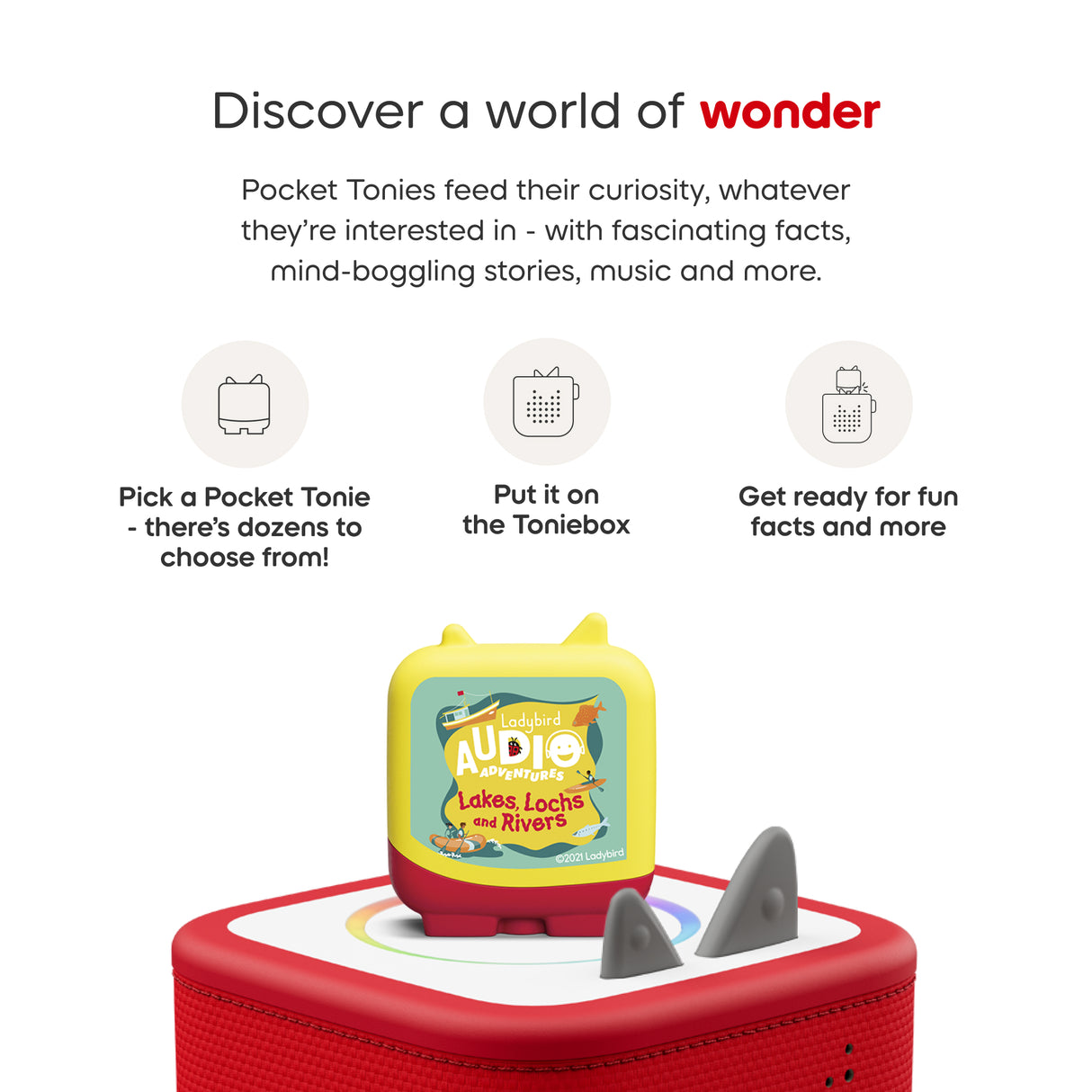 Pocket Tonie Ladybird Adventure Atlas: Wild Earth Audio Tonie Set