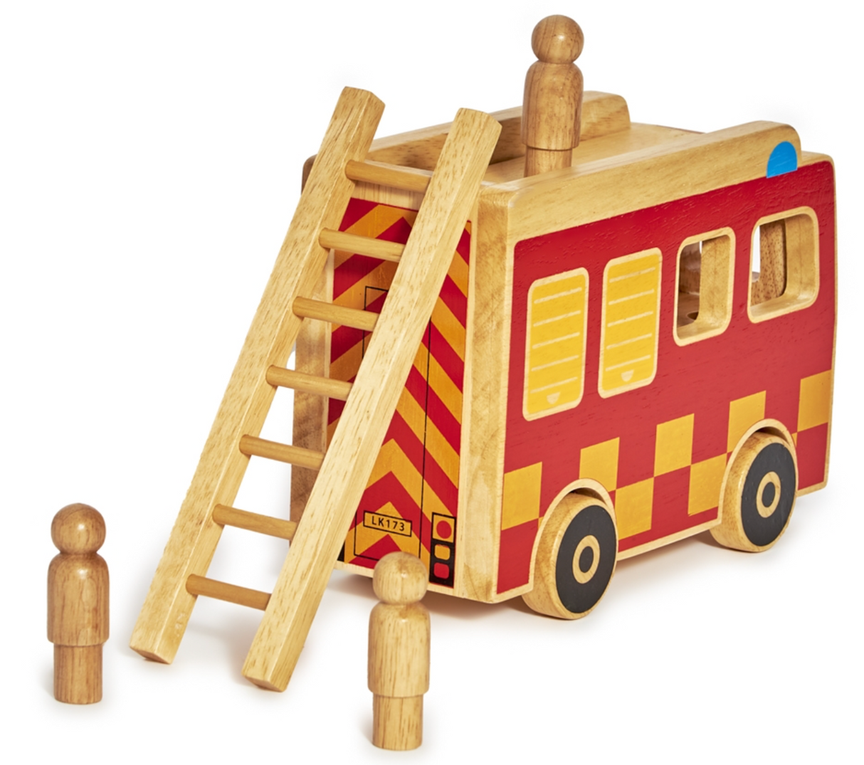 Lanka Kade Wooden Fire Engine Playset