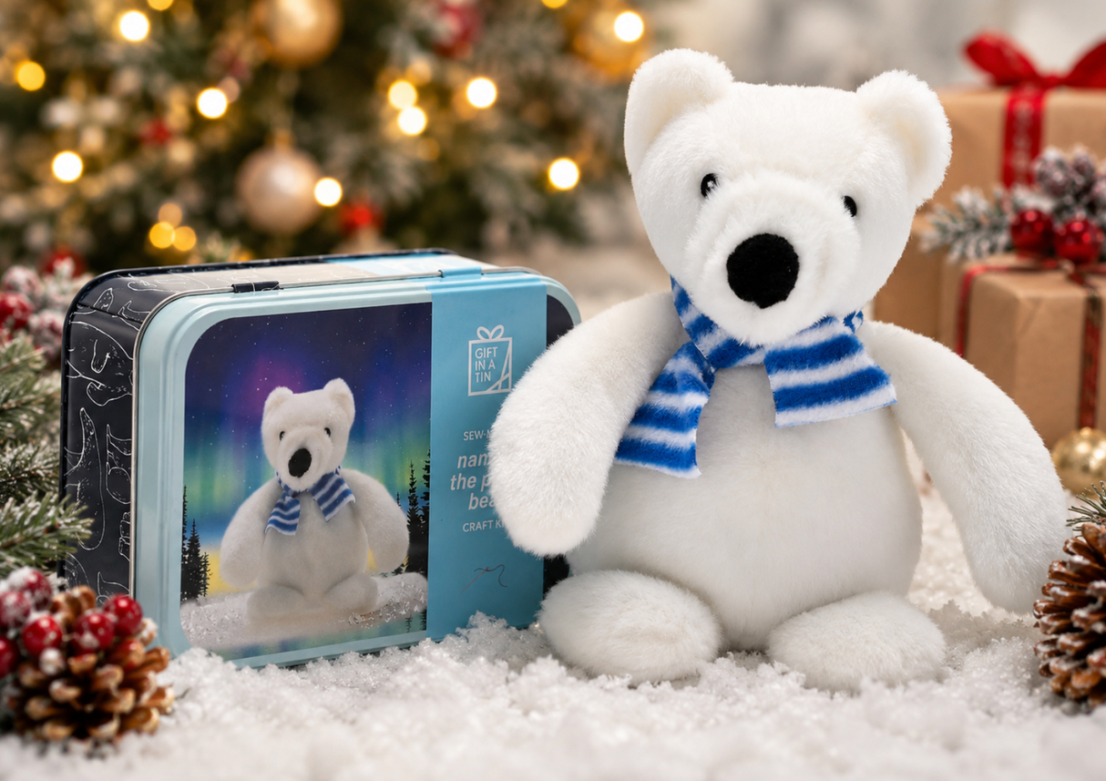 Apples To Pears Gift In A Tin Polar Bear