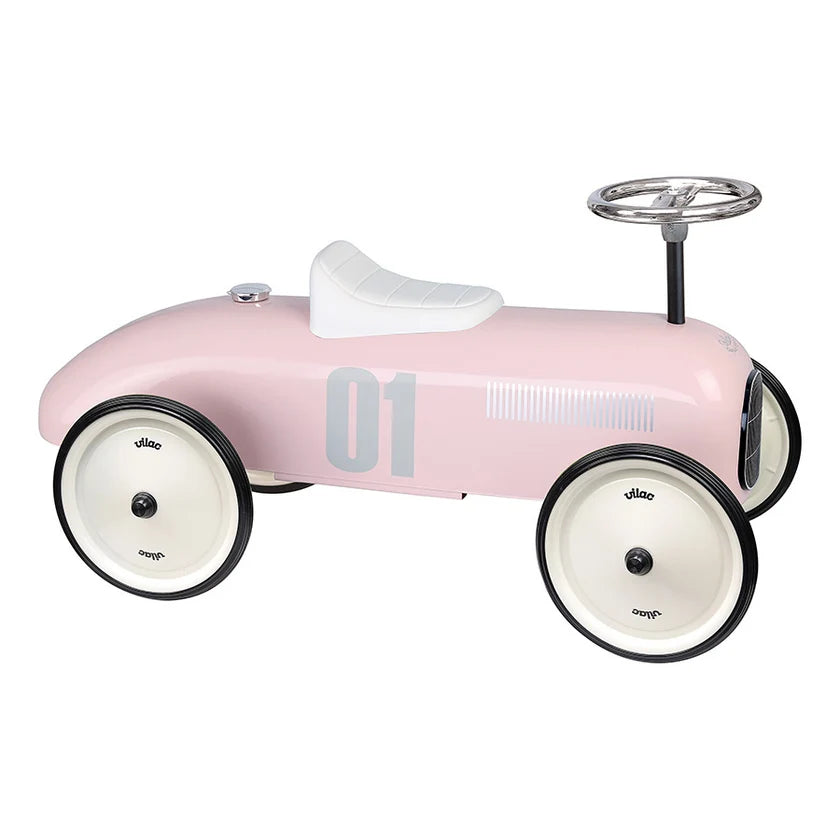 Vilac Classic Metal Racing Car Ride On, Pink (Direct Shipping UK)
