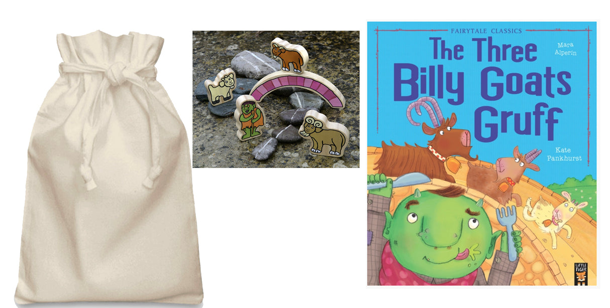 Billy Goats Gruff Story Sack with Paperback Book