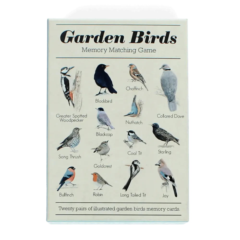 Garden Bird Cards Memory Game