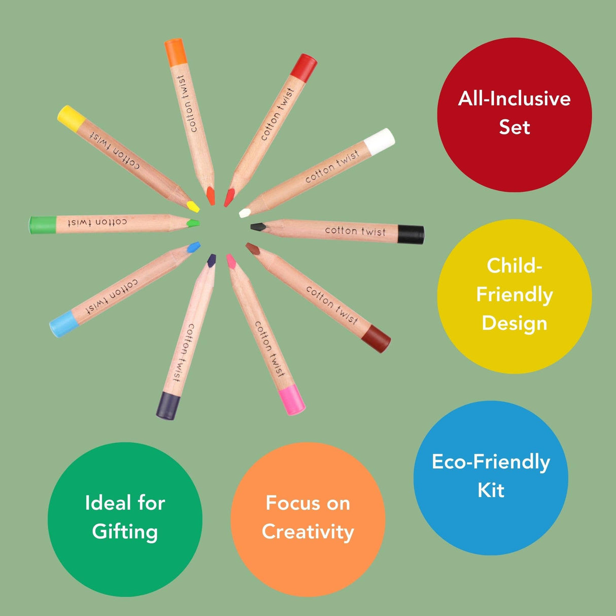 Bright Mix Watercolour Pencils Set | Little Whispers