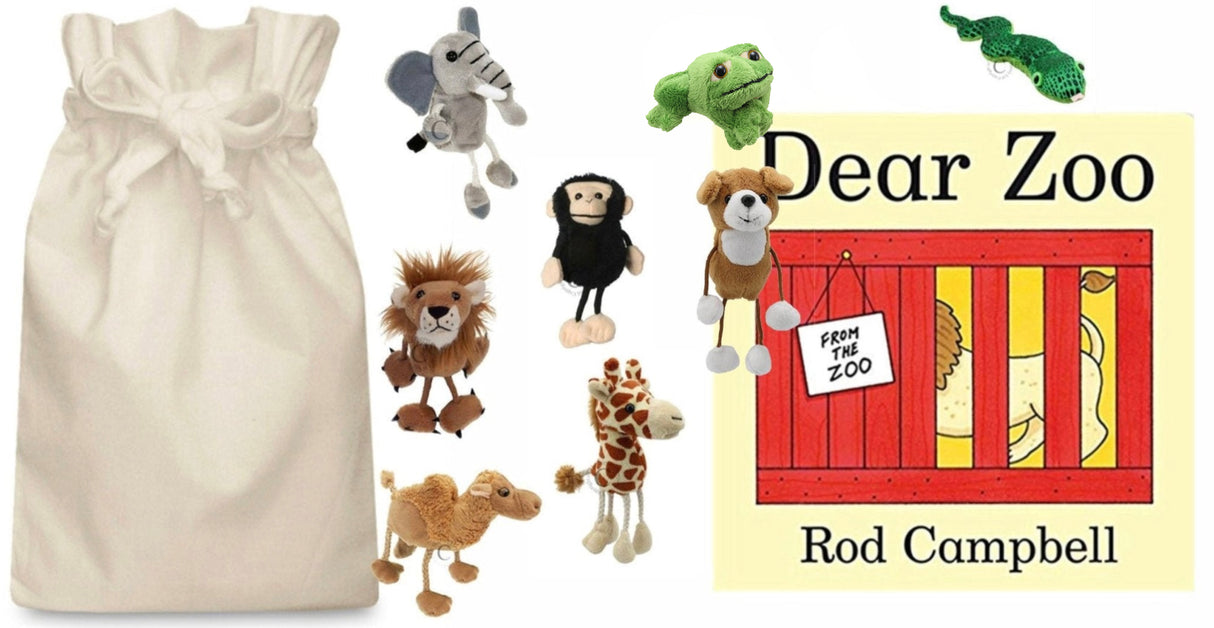 Dear Zoo Story Sack with Puppet Company Finger Puppets